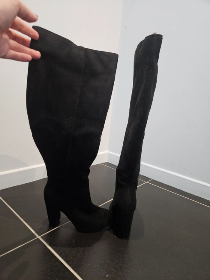 Botte noir en dain