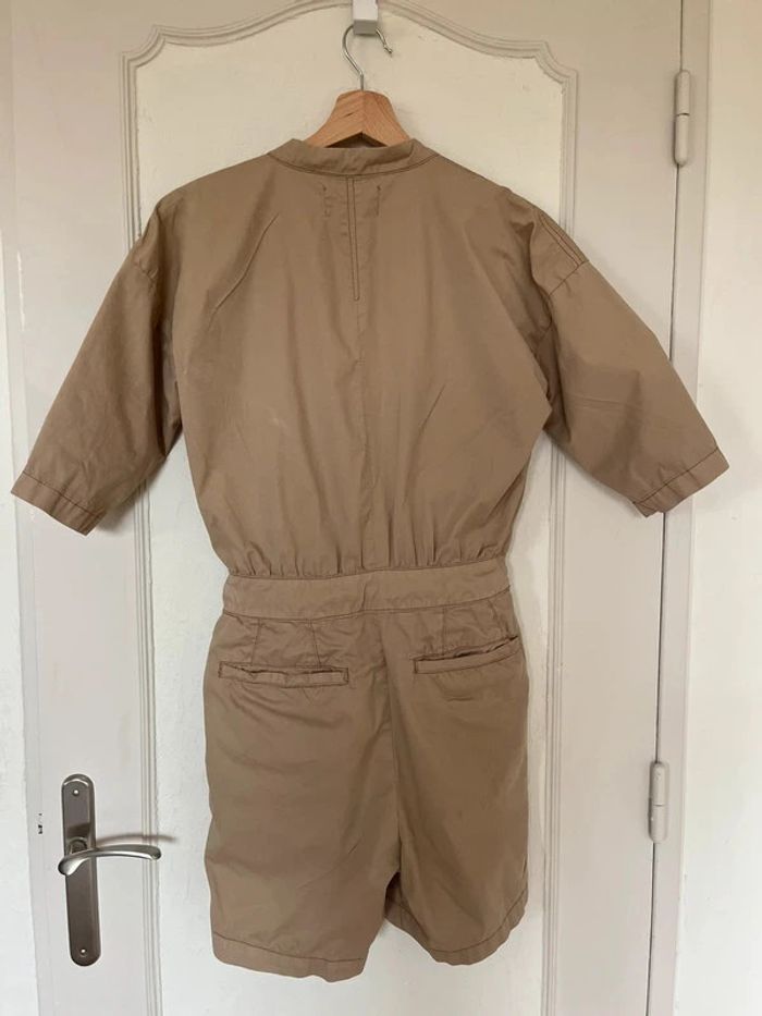 Superbe combinaison short de la marque Ba&Sh, coloris beige clair, en taille 0 (36). - photo numéro 2