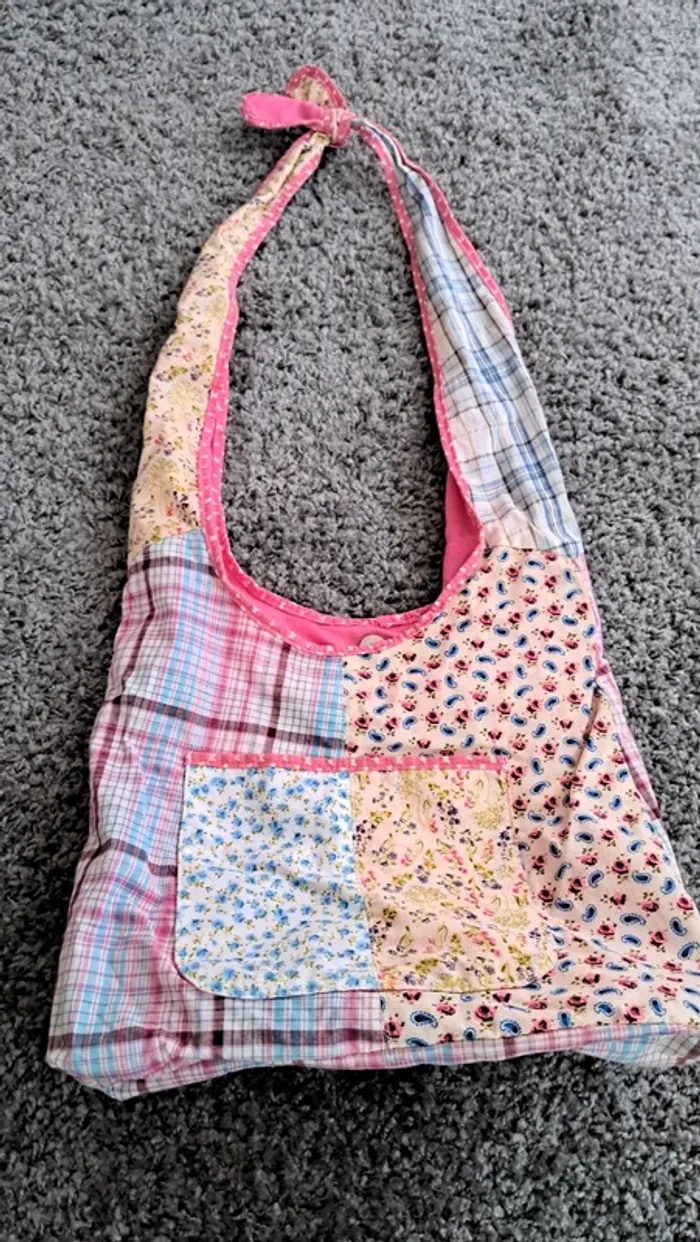 Sac bandoulière en tissu, Claire's - photo numéro 2
