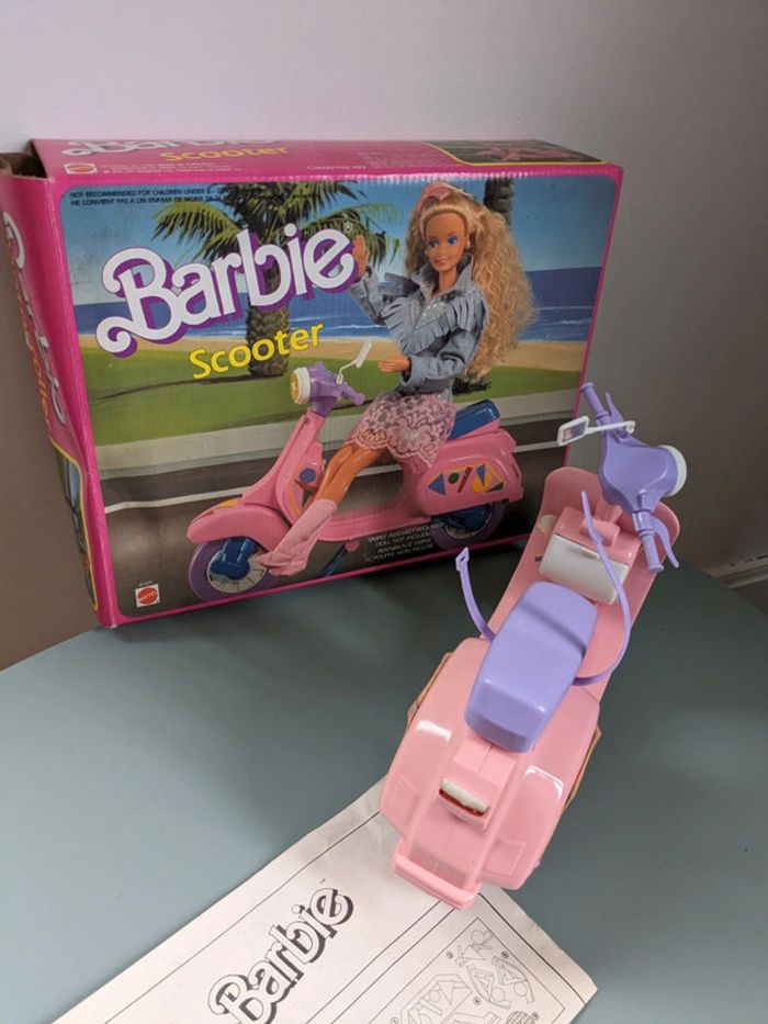 Scooter barbie vintage avec sa boîte - photo numéro 4