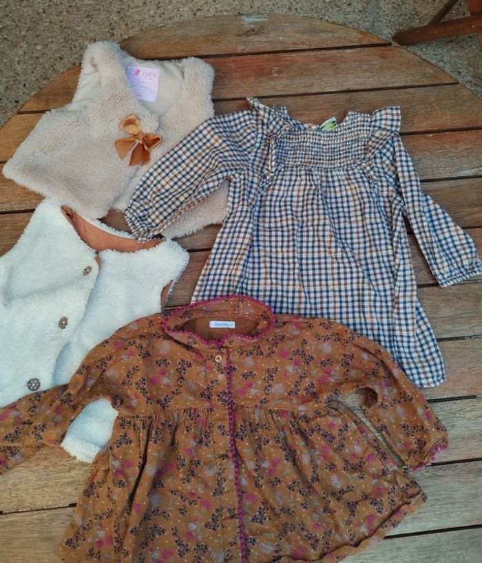 Lot de vêtements rentrée 12 mois fille - photo numéro 3