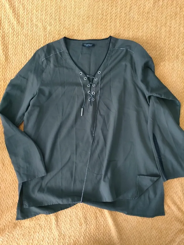 Blouse kaki charlott'