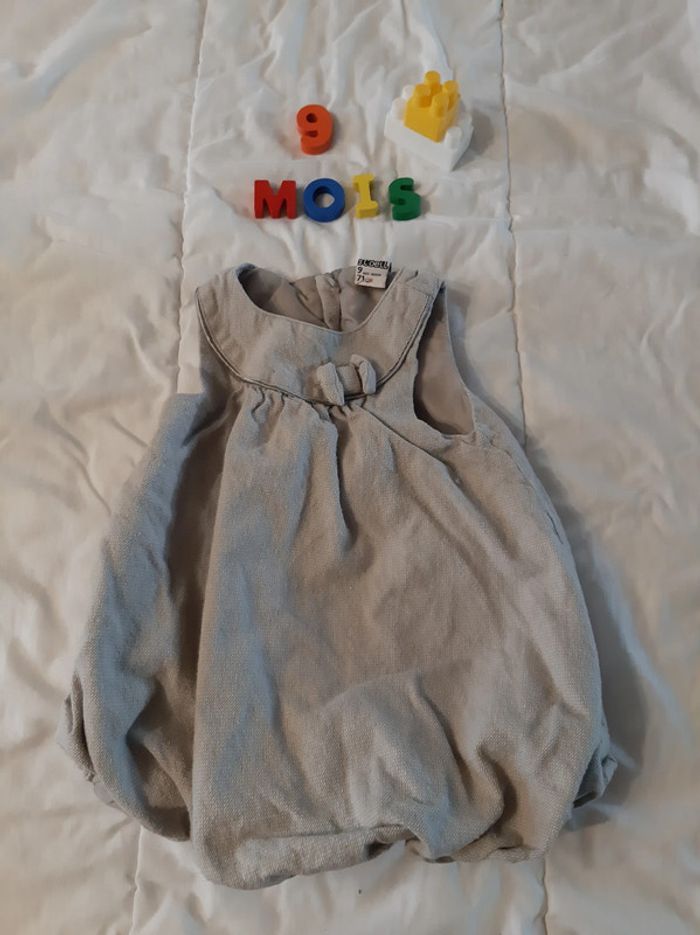 Robe boule grise - 9 mois