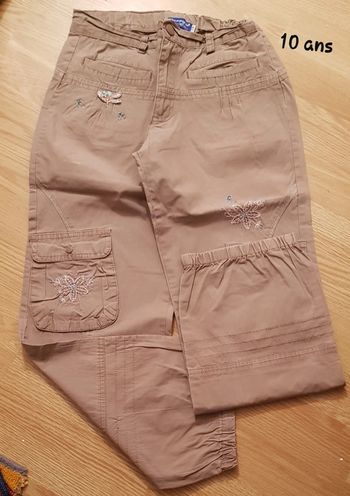 Pantalon La Compagnie des Petits marron clair