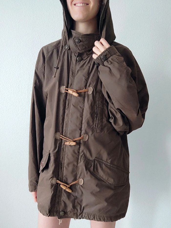 Duffle-coat marron capuche amovible vintage / Goanna American Flavor - 40/L à 42/XL - photo numéro 8