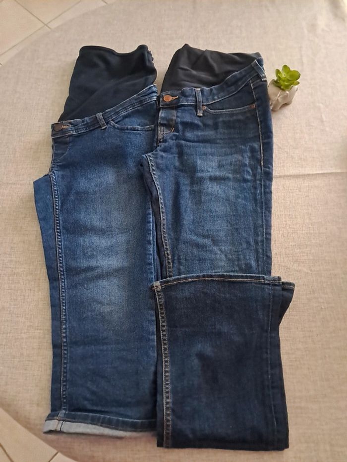 Jean's et pantacourt - grossesse  - 38/40 - Kiabi