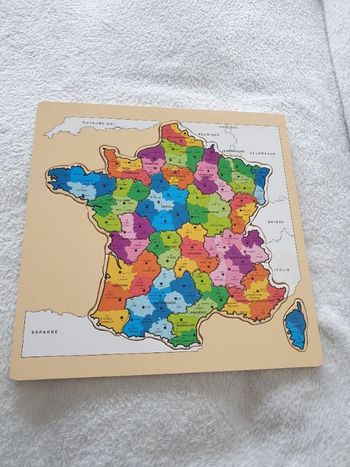 Puzzle la France en bois
