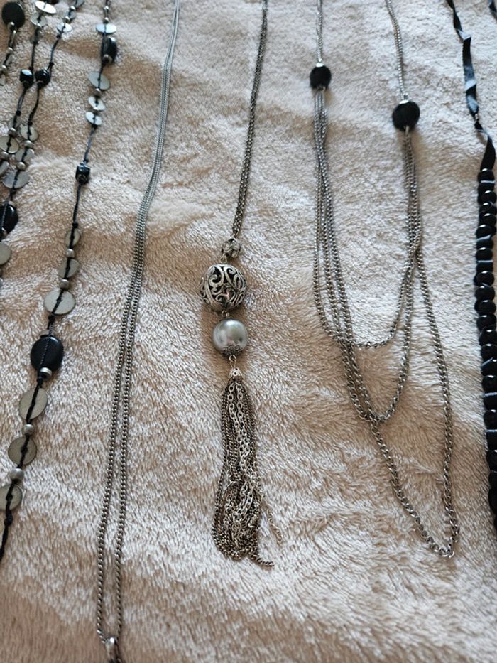 Lot de colliers longs et pendentifs fantaisie y2k - photo numéro 3