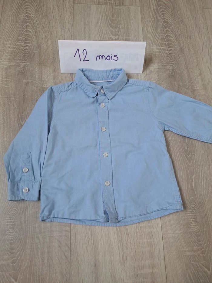 Chemise manches longues 12 18 mois