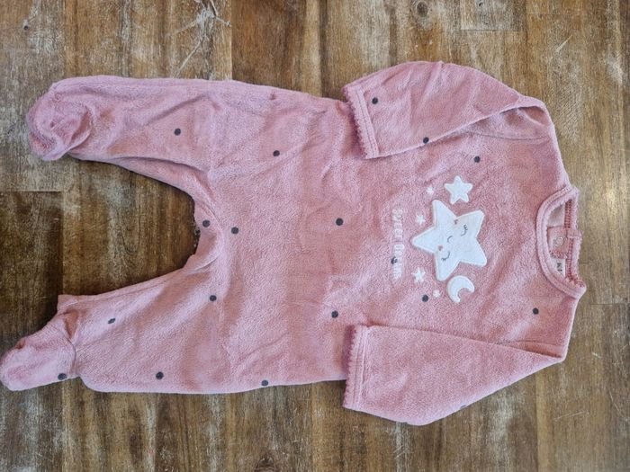 Pyjama velours - 3  mois