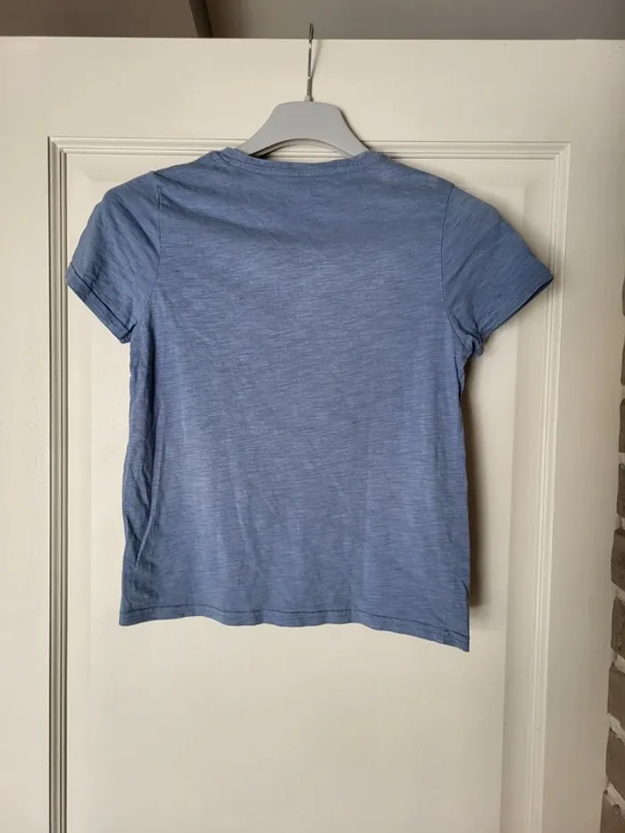 Lot de 2 t-shirt en coton biologique bleu lavande lilas - Kiabi - photo numéro 9