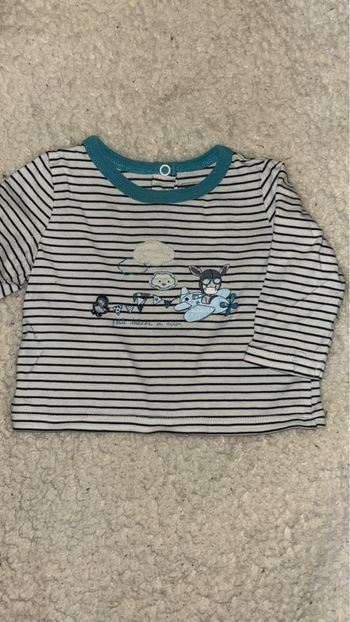 T-shirt manches longues 3 mois 