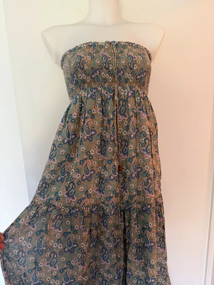 Robe bustier fleuri Bershka - photo numéro 4