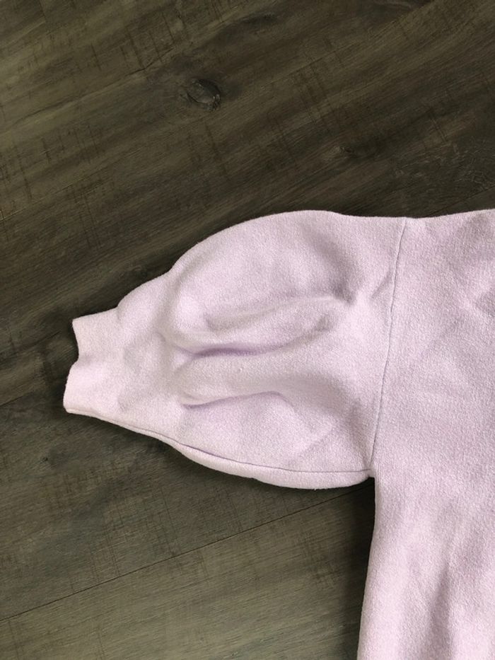 Pull oversize Etam taille S lilas manches ballon - photo numéro 2