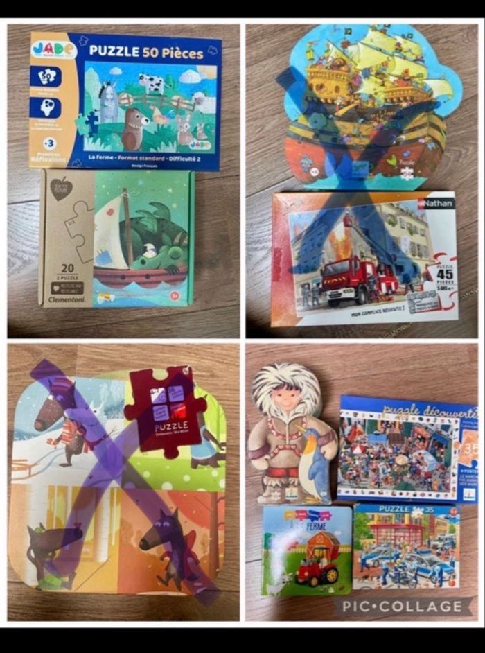 Lot puzzle 3-4 ans