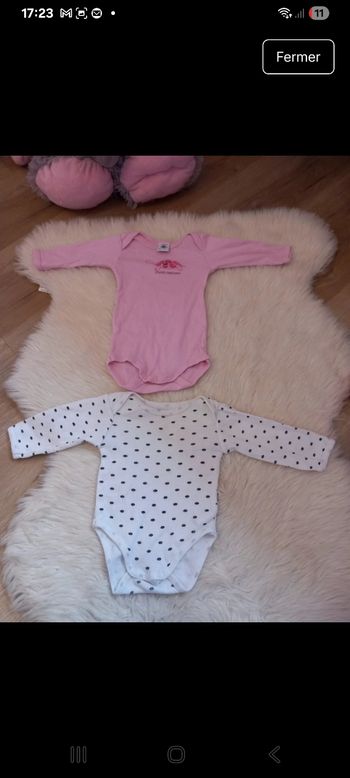 2x bodie 3 mois petit Bateau 