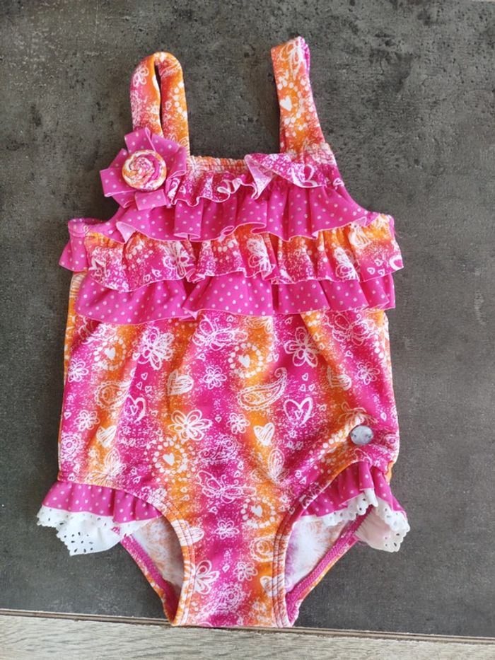 Maillot de bain 1 pièce bébé fille 6 mois