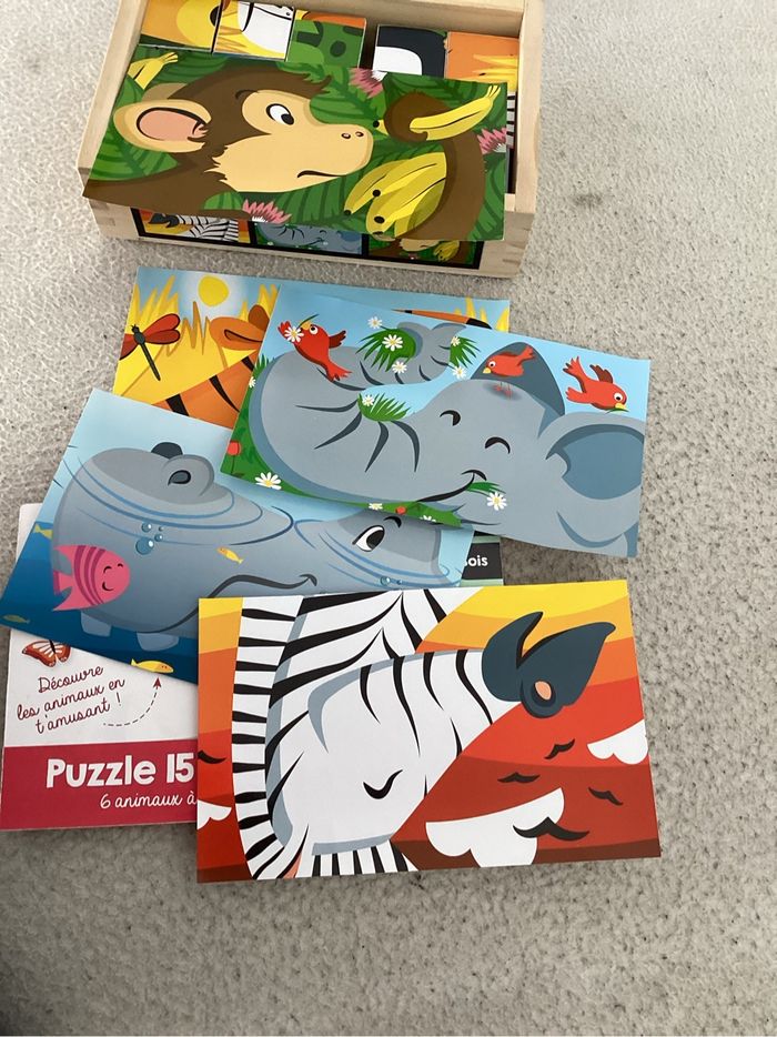 Puzzle en bois en cube - photo numéro 5