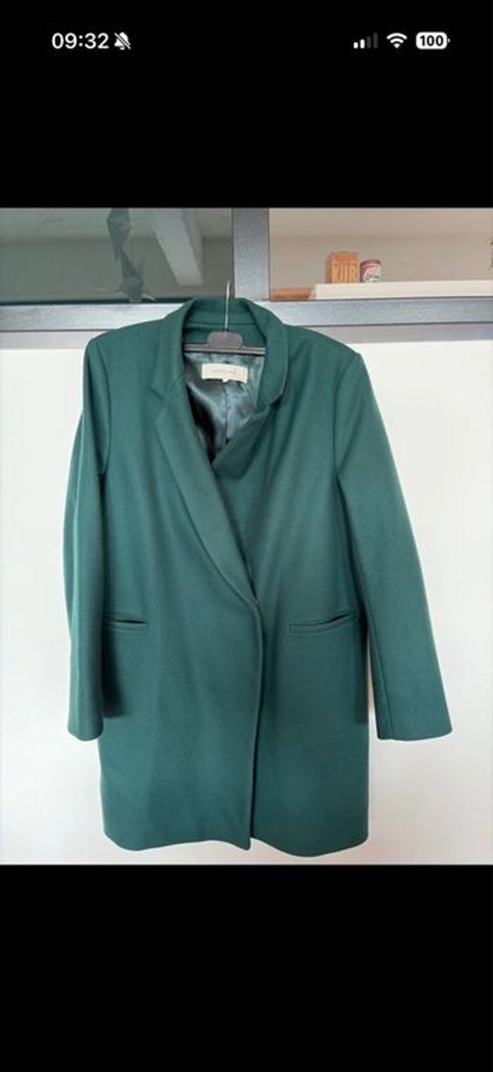 Manteau vert sapin Gérard Darel