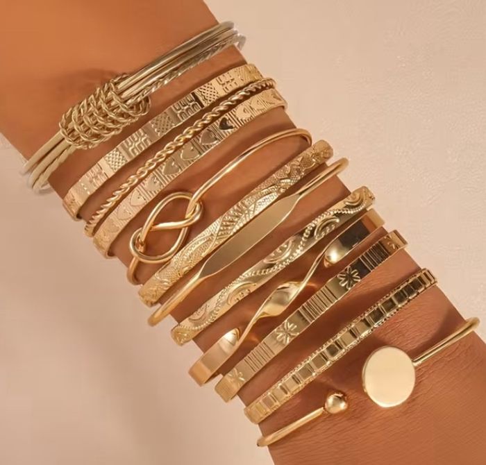 Lots 12bracelet acier inoxydable