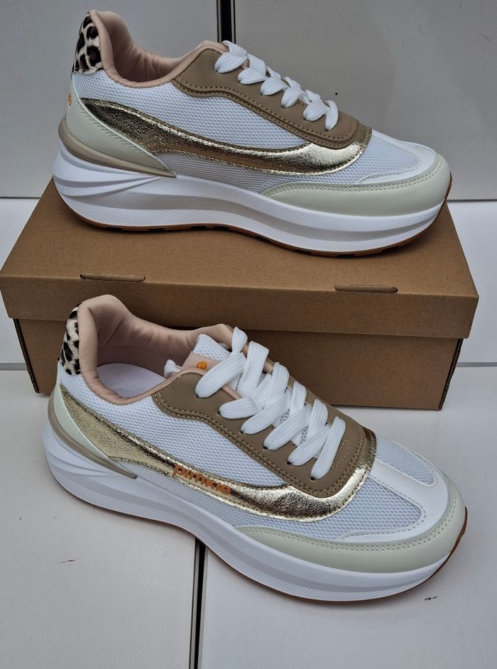 Chaussure à Lacets Bakste Pimkie Blanc Léopard - photo numéro 3