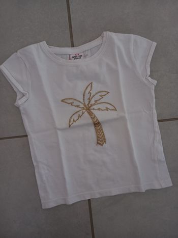 Lot de 2 tee shirt MC fille 3 ans