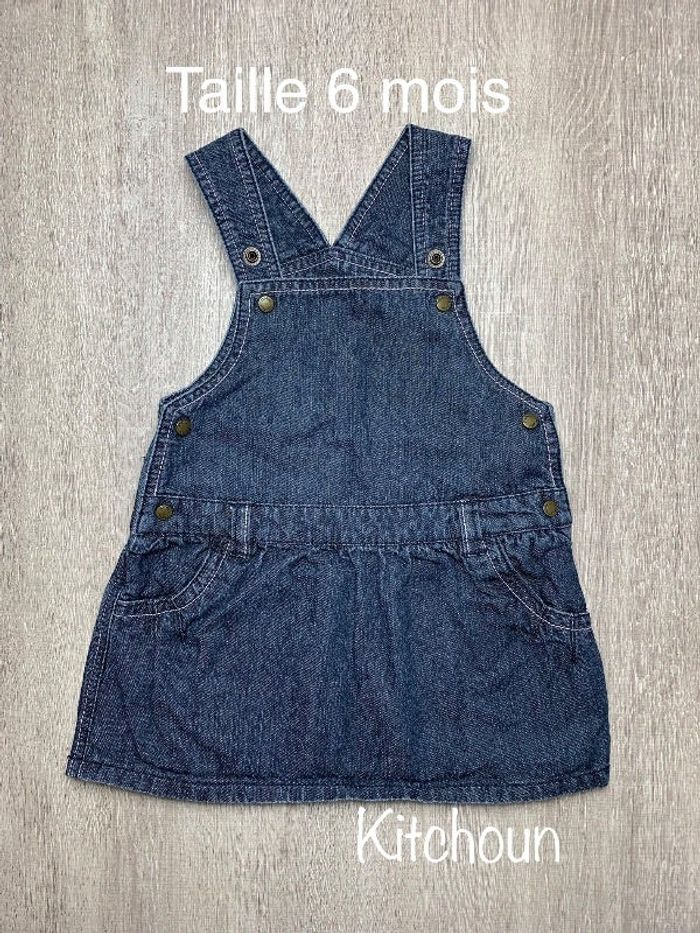 Robe en jean style salopette - taille 6 mois