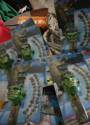 Montre Hulk projection image