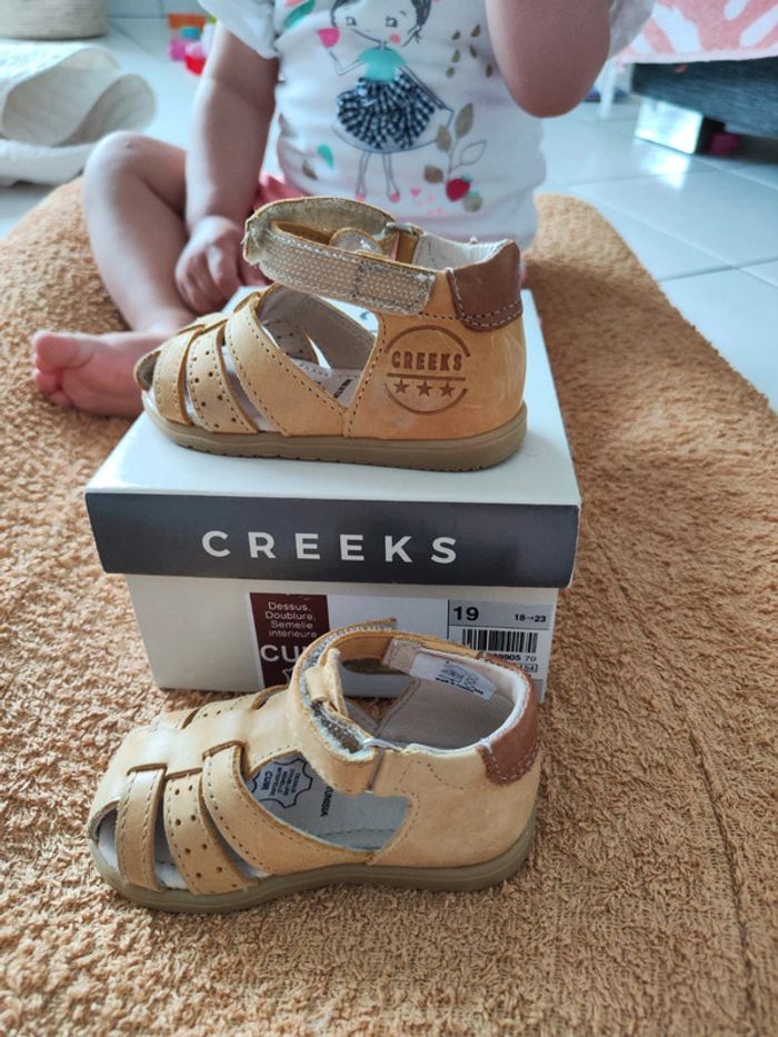 Sandale ouverte Nu-pieds Taille 19 Creeks - photo numéro 4