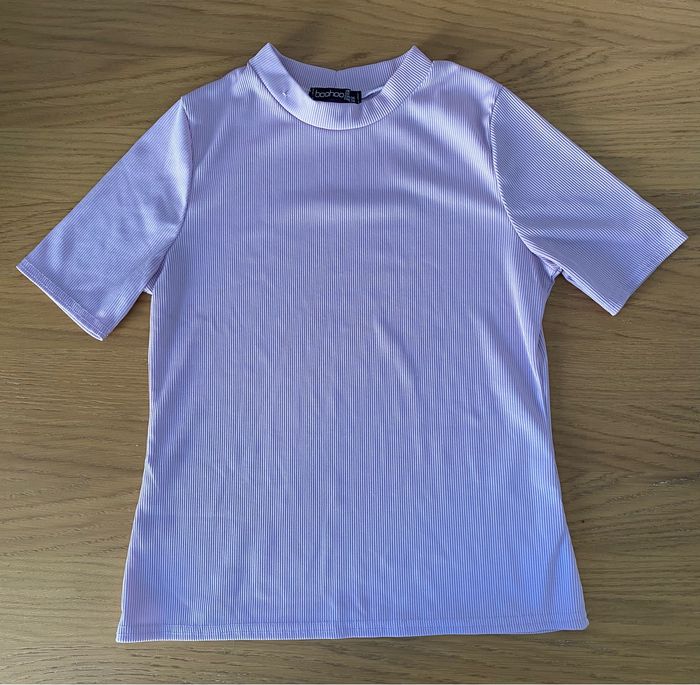 Boohoo T-shirt Lila Taille 36 - photo numéro 2