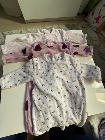 Lot de 3 pyjamas bébé filles 