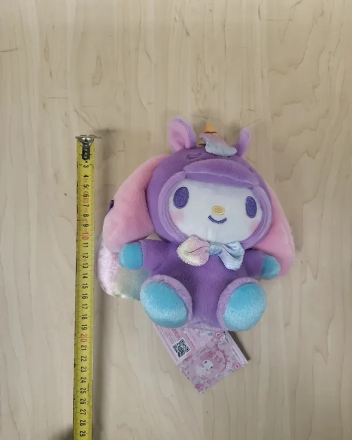 Petite peluche Sanrio My Melody Licorne : violette - photo numéro 5