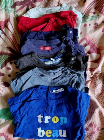 Lot tee shirt manches longues