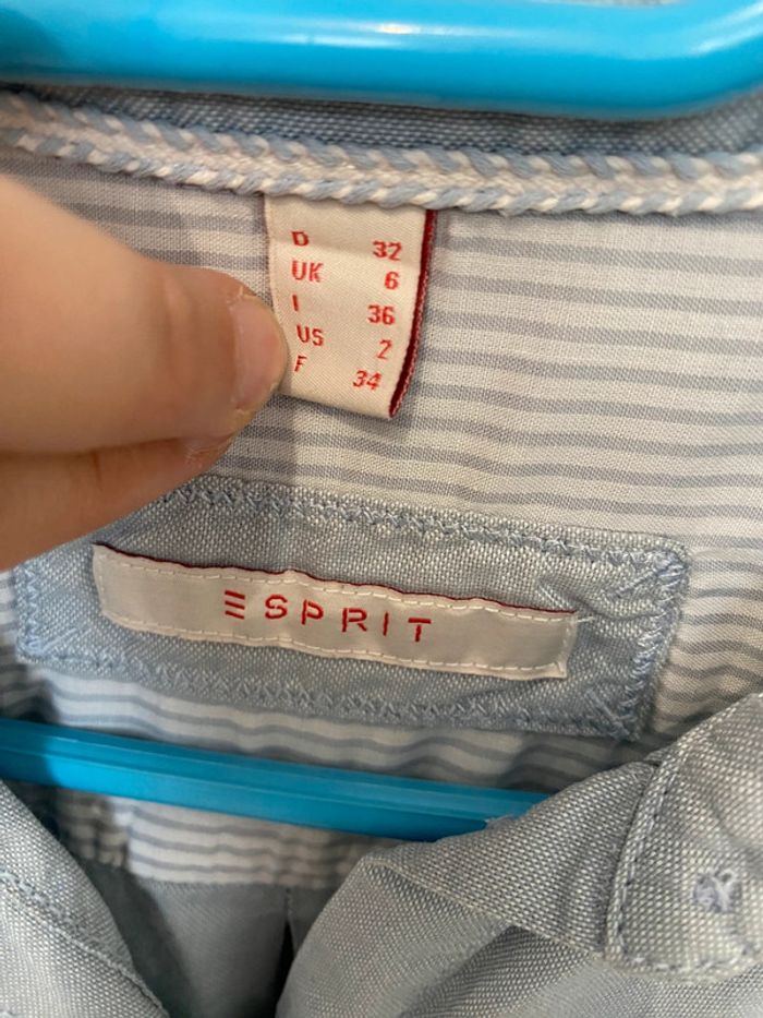 Esprit chemise 34 XS bleu clair - photo numéro 4