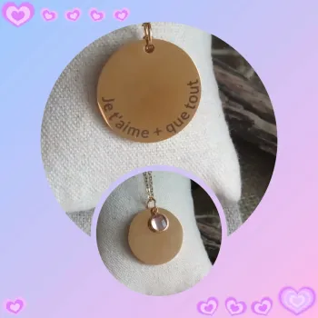 Collier je t'aime + que tout