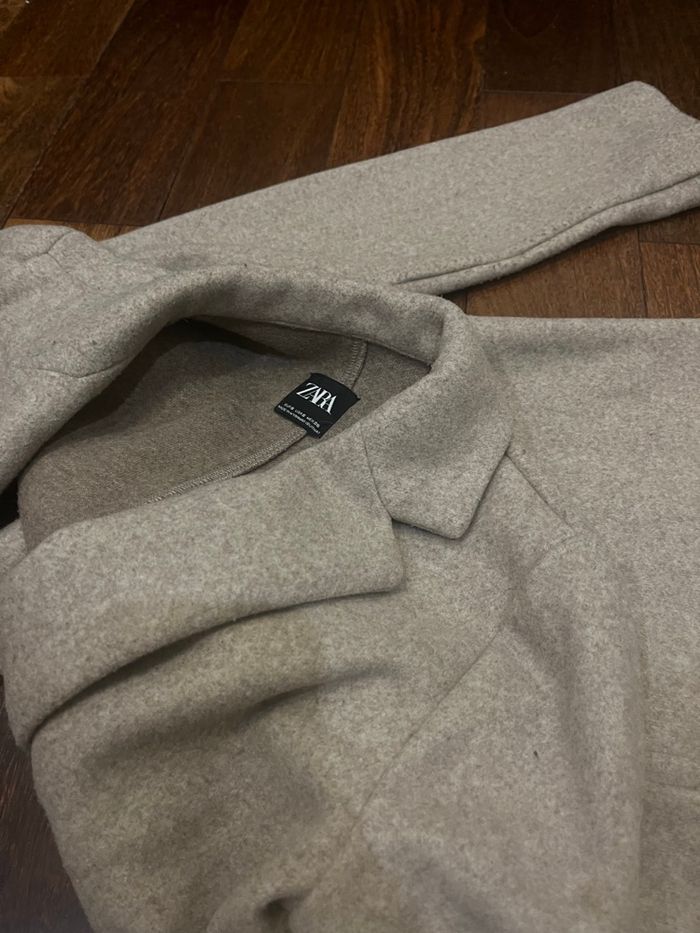 Manteau long beige chic hiver zara taille S/36 - photo numéro 7