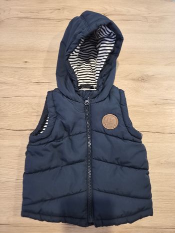 Doudoune matelassé sans manches à capuche, Kiabi, 12 mois