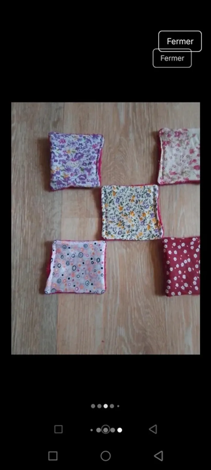 Lot de 8 cotons lavettes écologique lavables neuf - photo numéro 5