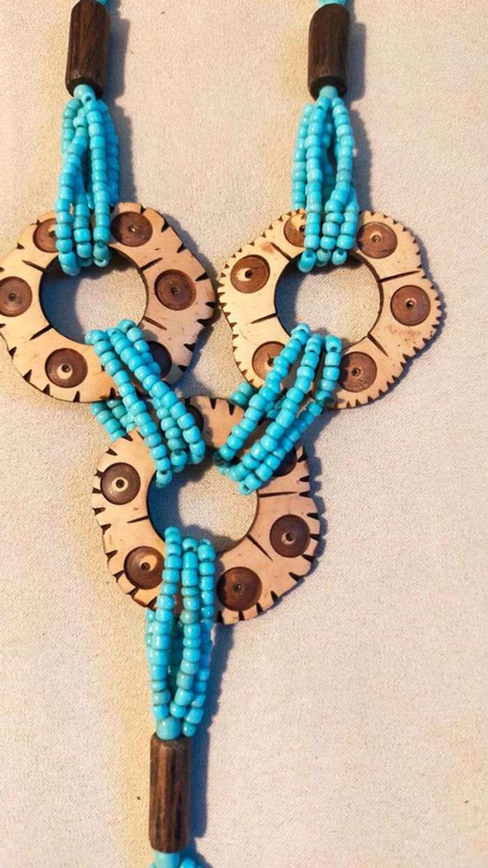 Collier ethnique turquoise – Collection Terre d’Ailleurs - photo numéro 5