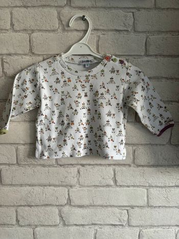 Tee-shirt manches longues Natalys taille 6 mois