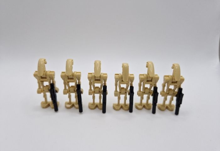 Figurines type lego 6 droides de combats star wars - photo numéro 3