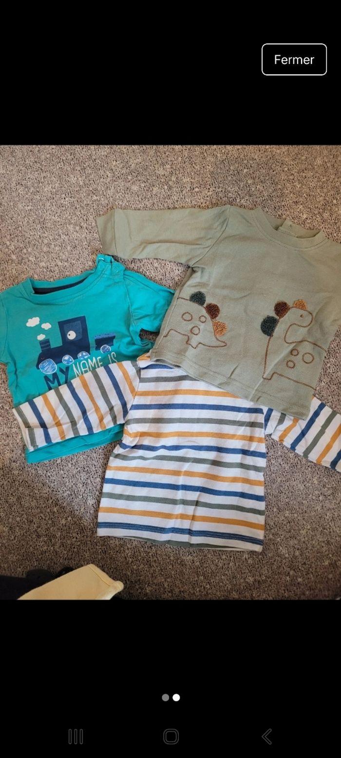 Lot tshirt 3mois - photo numéro 4