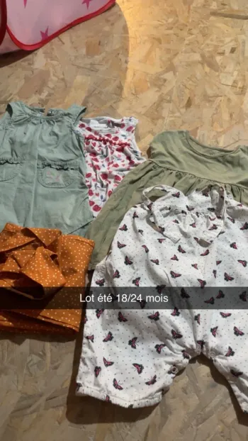 Lot fille été 18 mois