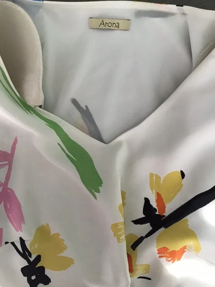 Robe multicolore manches courtes - photo numéro 4