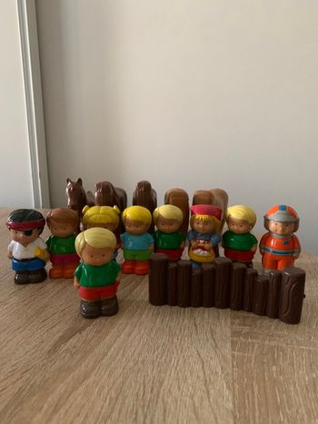 9 figurines vintage et animaux de la ferme