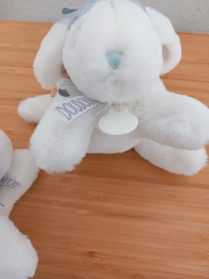 2 Peluches doudous lapin Doudou et Compagnie Paris - photo numéro 7