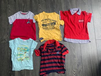 Lot de 5 t-shirts manches courtes 3 ans