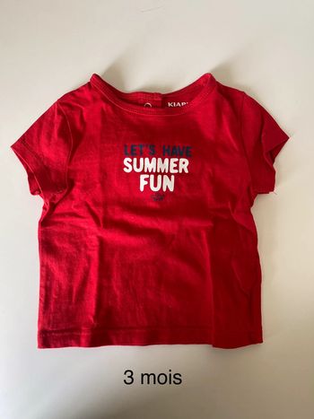 Tee shirt 3 mois