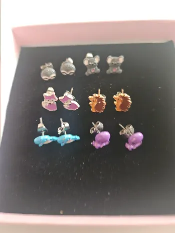 Lot de 6 paires de boucles d'oreille animaux Claire's