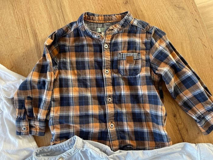 Lot 3 chemises col mao 18 mois - photo numéro 2